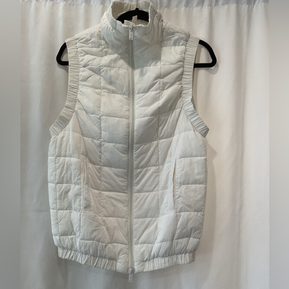 FP Movement by Free People Jackets & Blazers - EUC FP Movement Vest Womens, White Blue Insulated Puffer Full Zip